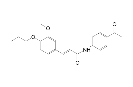 2-propenamide, N-(4-acetylphenyl)-3-(3-methoxy-4-propoxyphenyl)-, (2E)-