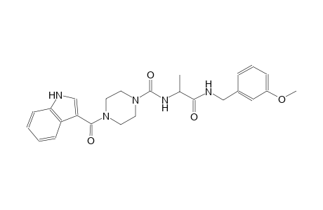 1-piperazinecarboxamide, 4-(1H-indol-3-ylcarbonyl)-N-[(1S)-2-[[(3-methoxyphenyl)methyl]amino]-1-methyl-2-oxoethyl]-