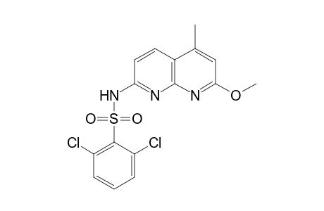 Benzenesulfonamide, 2,6-dichloro-N-(7-methoxy-5-methyl-1,8-naphthyridin-2-yl)-