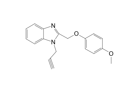 1H-1,3-Benzimidazole, 2-[(4-methoxyphenoxy)methyl]-1-(2-propynyl)-