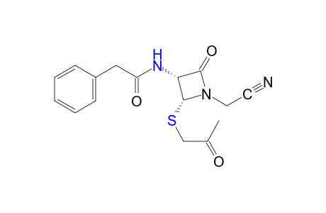 cis-N-[2-(acetonylthio)-1-(cyanomethyl)-4-oxo-3-azetidinyl]-2-phenylacetamide