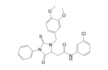 N-(3-chlorophenyl)-2-[3-(3,4-dimethoxybenzyl)-5-oxo-1-phenyl-2-thioxo-4-imidazolidinyl]acetamide