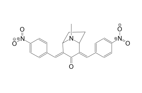 8-azabicyclo[3.2.1]octan-3-one, 8-methyl-2,4-bis[(4-nitrophenyl)methylene]-, (2E,4E)-