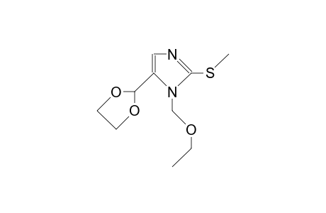 1-Ethoxymethyl-2-methylthio-imidazole-5-carbaldehyde ethylene acetal