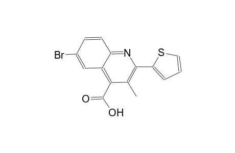 6-bromo-3-methyl-2-(2-thienyl)-4-quinolinecarboxylic acid
