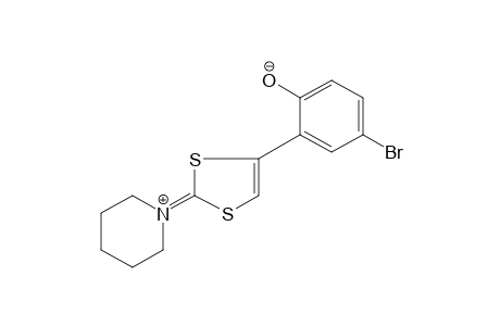 1-[4-(5-BROMO-2-HYDROXYPHENYL)-1,3-DITHIOL-2-YLIDENE]PIPERIDINIUM HYDROXIDE, INNER SALT