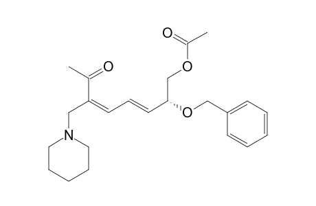 (3E,5E)-8-O-ACETYL-7-O-BENZYL-1,3,4,5,6-PENTADEOXY-3-PIPERIDINOMETHYL-D-GLYCERO-OCT-3,5-DIENE-2-ULOSE