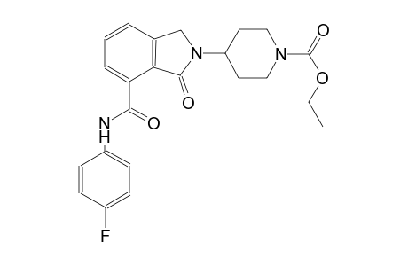 ethyl 4-{7-[(4-fluoroanilino)carbonyl]-1-oxo-1,3-dihydro-2H-isoindol-2-yl}-1-piperidinecarboxylate