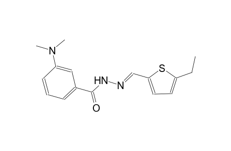 3-(dimethylamino)-N'-[(E)-(5-ethyl-2-thienyl)methylidene]benzohydrazide