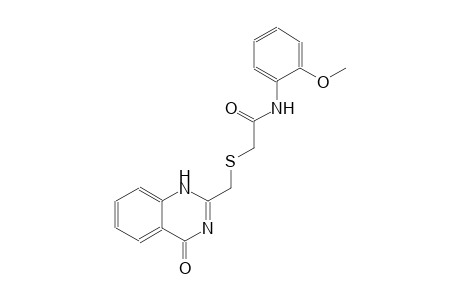 acetamide, 2-[[(1,4-dihydro-4-oxo-2-quinazolinyl)methyl]thio]-N-(2-methoxyphenyl)-