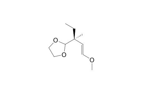 (S) 3-(1',3'-Dioxolan-2'-yl)-1-mwthoxy-3-methylpent-1-ene