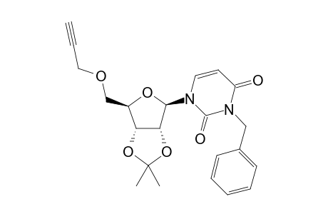 (1R,2R,3R,4R) 1-[2,3-(Isopropylidenedioxy)-4-(prop-2-yn-1-yloxymethyl)tetrahydrofuran-2-yl]-3-benzyl-1,2,3,4-tetrahydropyrimidin-2,4-dione