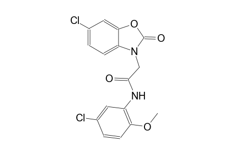 3-benzoxazoleacetamide, 6-chloro-N-(5-chloro-2-methoxyphenyl)-2,3-dihydro-2-oxo-