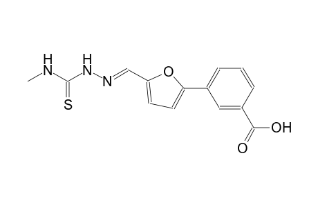 3-[5-((E)-{[(methylamino)carbothioyl]hydrazono}methyl)-2-furyl]benzoic acid
