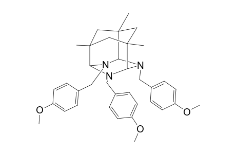 3,5,12-TRIS-(4-METHOXYBENZYL)-1,7,9-TRIMETHYL-3,5,12-TRIAZATETRACYCLO-[5.3.1.1(2,6).0(4,9)]-DODECANE