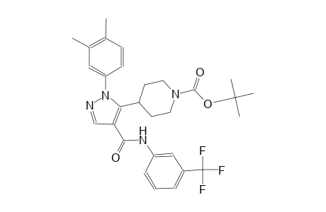 1-piperidinecarboxylic acid, 4-[1-(3,4-dimethylphenyl)-4-[[[3-(trifluoromethyl)phenyl]amino]carbonyl]-1H-pyrazol-5-yl]-, 1,1-dimethylethyl