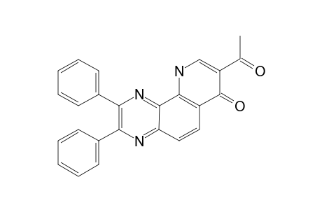 8-ACETYL-2,3-DIPHENYL-10-H-PYRIDO-[2.3-F]-QUINOXALINE-7-ONE