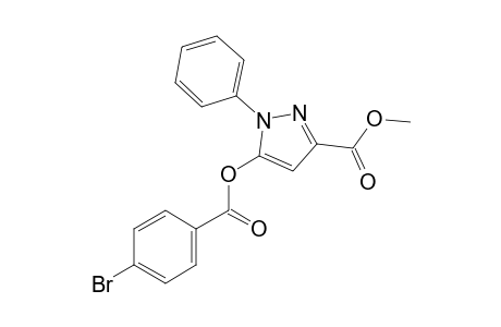 Methyl 5-[(4-bromobenzoyl)oxy]-1-phenyl-1H-pyrazole-3-carboxylate