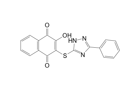2-Hydroxy-3-(3-phenyl-1H-1,2,4-triazol-5-ylthio]-1,4-naphthoquinone