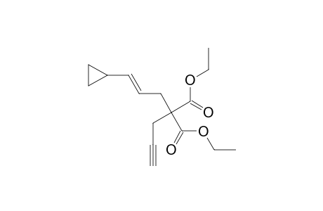 E-3-(2-CYCLOPROPYLPROPENYL)-(2-PROPYNYL)-PROPANEDIOIC-ACID-DIETHYLESTER