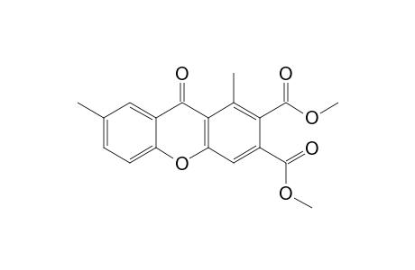 1,7-DIMETHYL-2,3-BIS-(METHOXYCARBONYL)-9H-XANTHEN-9-ONE