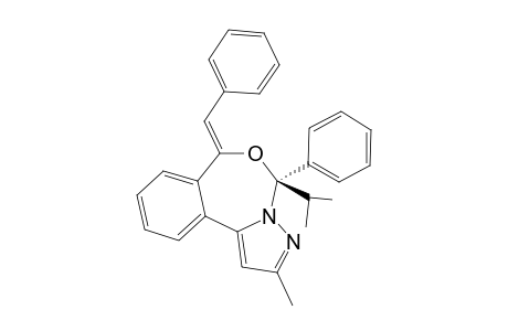 2-METHYL-4-ISOPROPYL-4-PHENYL-6-(PHENYLMETHYLENE)-5H-PYRAZOLO-[1,5-D]-[2,4]-BENZOXAZEPINE