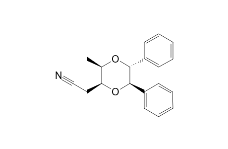 (2S,3R,5R,6R)-and-(2R,3R,5R,6R)-[5,6-Diphenyl-3-methyl-1,4-dioxan-2-yl]acetonitrile