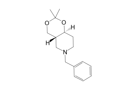 trans-6-benzylhexahydro-2,2-dimethyl-4H-1,3-dioxino[5,4-c]pyridine
