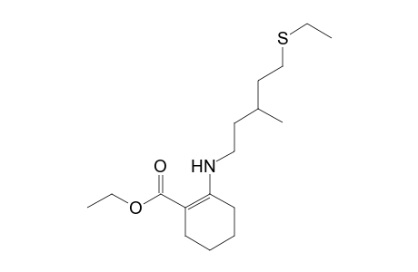 (S)-Ethyl 2-[1-(ethylsulfanyl)methyl]-3-methylbutylamino]-1-cyclohexenecarboxylate