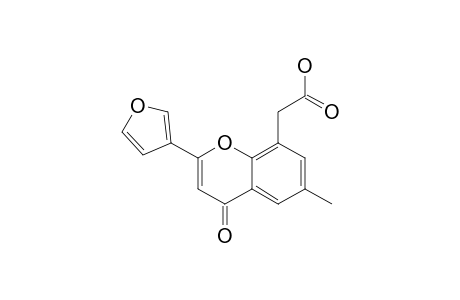 8-Carboxymethyl-2-(3-furyl)-6-methyl-4H-1-benzopyran-4-one