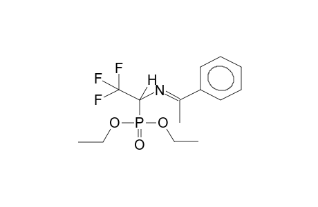 DIETHYL 1-(ALPHA-METHYLBENZYLIDENAMINO)-2,2,2-TRIFLUOROETHYLPHOSPHONATE