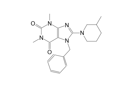 7-benzyl-1,3-dimethyl-8-(3-methyl-1-piperidinyl)-3,7-dihydro-1H-purine-2,6-dione