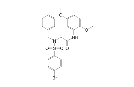 2-{benzyl[(4-bromophenyl)sulfonyl]amino}-N-(2,5-dimethoxyphenyl)acetamide