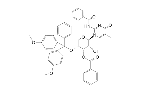 N2-Benzoyl-1-{3-O-benzoyl-4-O-[bis(4-methoxyphenyl)phenylmethyl]-beta-D-ribopyranosyl}-5-methylisocytosine