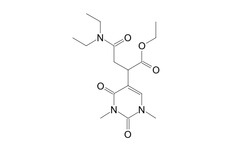 N,N-DIETHYL-3-(ETHOXYCARBONYL)-3-(1,2,3,4-TETRAHYDRO-1,3-DIMETHYL-2,4-DIOXOPYRIMIDIN-5-YL)-PROPANAMIDE