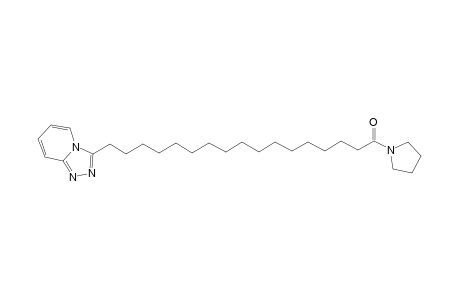 3-[17-Oxo-17-(1-pyrrolidinyl)heptadecyl][1,2,4]triazolo[4,3-a]pyridine