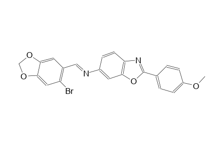 6-benzoxazolamine, N-[(E)-(6-bromo-1,3-benzodioxol-5-yl)methylidene]-2-(4-methoxyphenyl)-