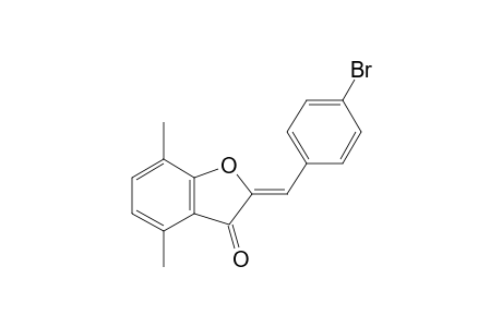 (2Z)-2-(4-bromobenzylidene)-4,7-dimethyl-benzofuran-3-one