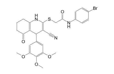 N-(4-bromophenyl)-2-{[3-cyano-5-oxo-4-(3,4,5-trimethoxyphenyl)-1,4,5,6,7,8-hexahydro-2-quinolinyl]sulfanyl}acetamide