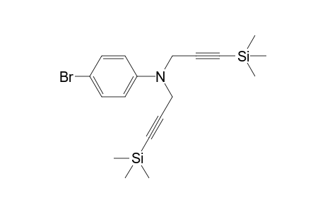 4-bromo-N,N-bis(3-trimethylsilylprop-2-ynyl)aniline