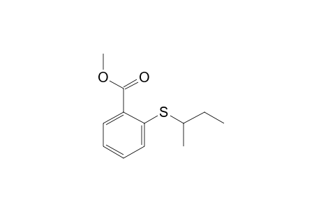 Benzoic acid, 2-(1-methylpropyl)thio-, methyl ester