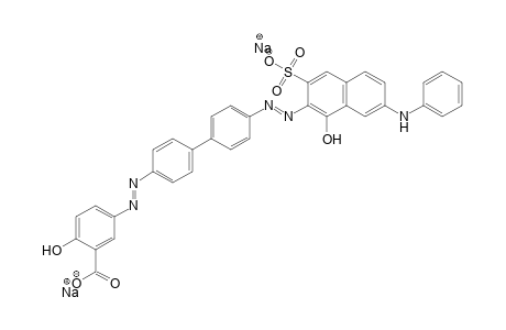 Benzoic acid, 2-hydroxy-5-[[4'-[[1-hydroxy-7-(phenylamino)-3-sulfo-2-naphthalenyl]azo][1,1'-biphenyl]-4-yl]azo]-, disodium salt