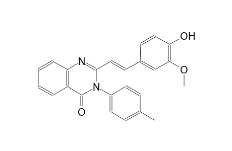 4(3H)-quinazolinone, 2-[(E)-2-(4-hydroxy-3-methoxyphenyl)ethenyl]-3-(4-methylphenyl)-