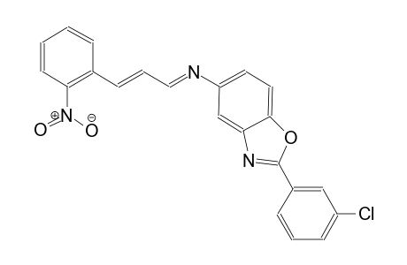 2-(3-chlorophenyl)-N-[(E,2E)-3-(2-nitrophenyl)-2-propenylidene]-1,3-benzoxazol-5-amine