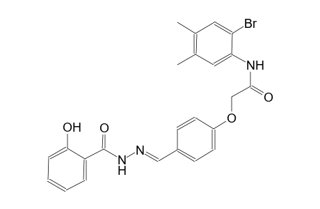 N-(2-bromo-4,5-dimethylphenyl)-2-(4-{(E)-[(2-hydroxybenzoyl)hydrazono]methyl}phenoxy)acetamide