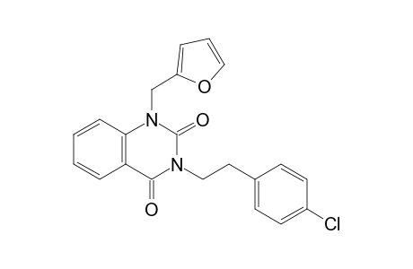 3-[2'-(4"-Chlorophenyl)ethyl]-1-[(furan-2'-yl)methyl]-quinazoline-2,4-dione