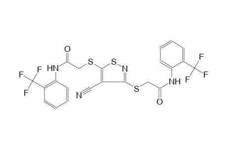 acetamide, 2-[[4-cyano-3-[[2-oxo-2-[[2-(trifluoromethyl)phenyl]amino]ethyl]thio]-5-isothiazolyl]thio]-N-[2-