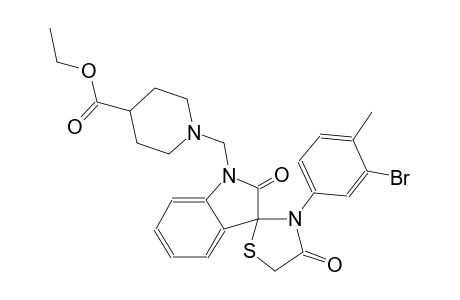 ethyl 1-((3'-(3-bromo-4-methylphenyl)-2,4'-dioxospiro[indoline-3,2'-thiazolidin]-1-yl)methyl)piperidine-4-carboxylate