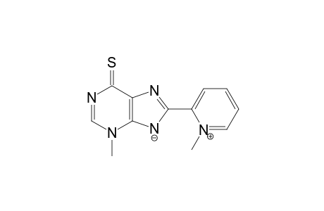 1-methyl-2-(3-methyl-6-thioxo-9H-purin-8(3H)-yl)pyridinium hydroxide, inner salt