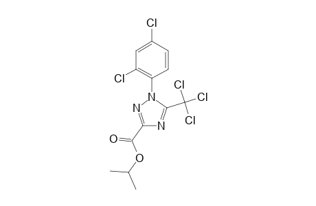 1H-1,2,4-Triazole-3-carboxylic acid, 1-(2,4-dichlorophenyl)-5-(trichloromethyl)-, 1-methylethyl ester